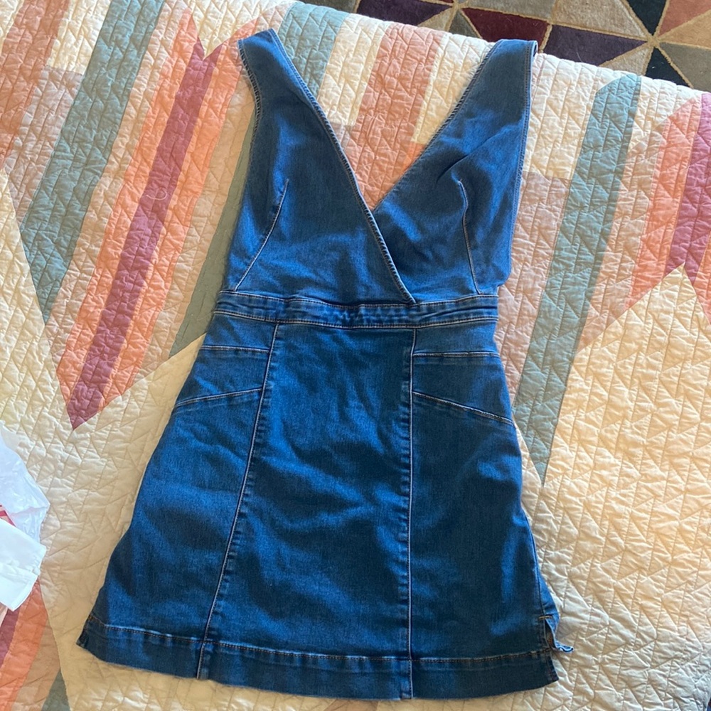 Jean mini Dress size small from free people